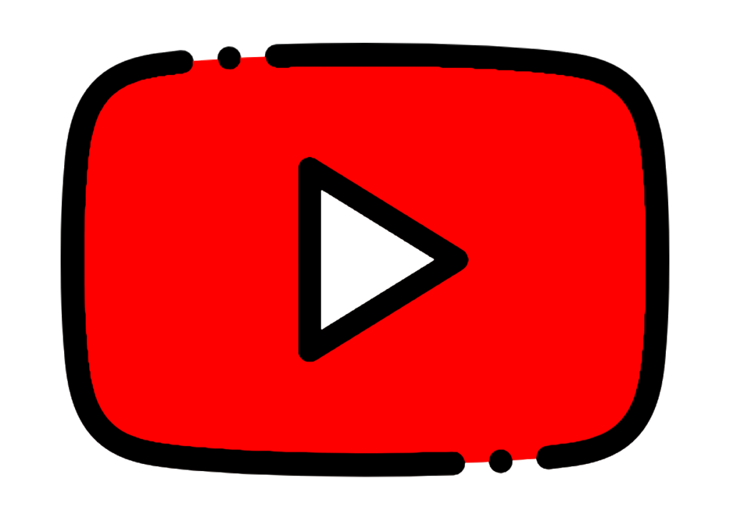 a hand drawn YouTube logo